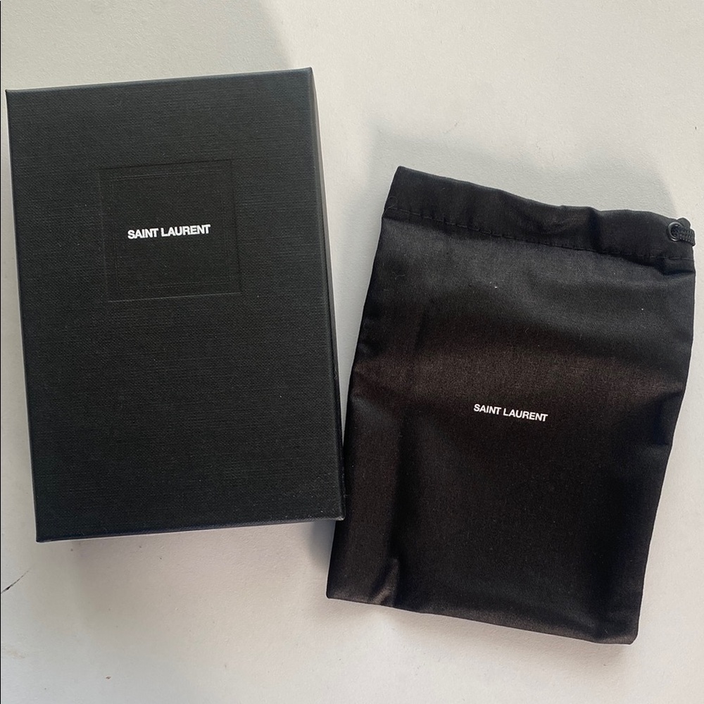 Saint Laurent Black Gift Box and Pouch